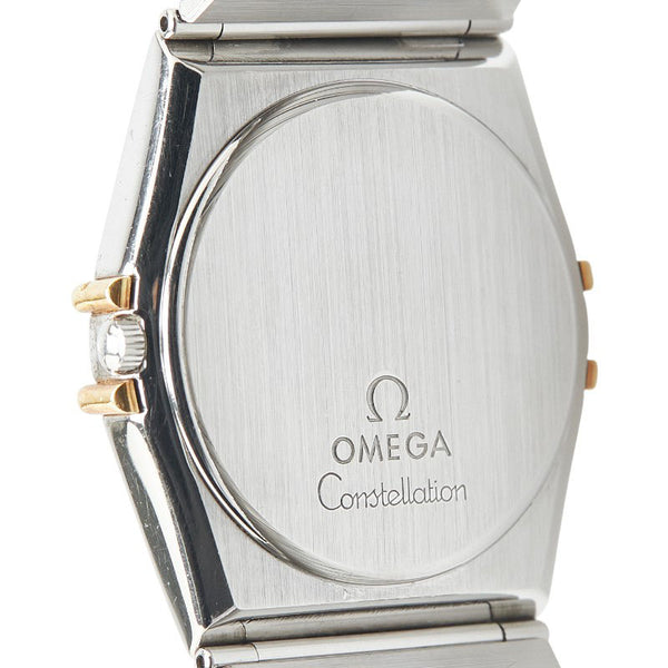 オメガ コンステレーション 腕時計 クオーツ ゴールド文字盤 ステンレススチール イエローゴールド メンズ OMEGA 【中古】