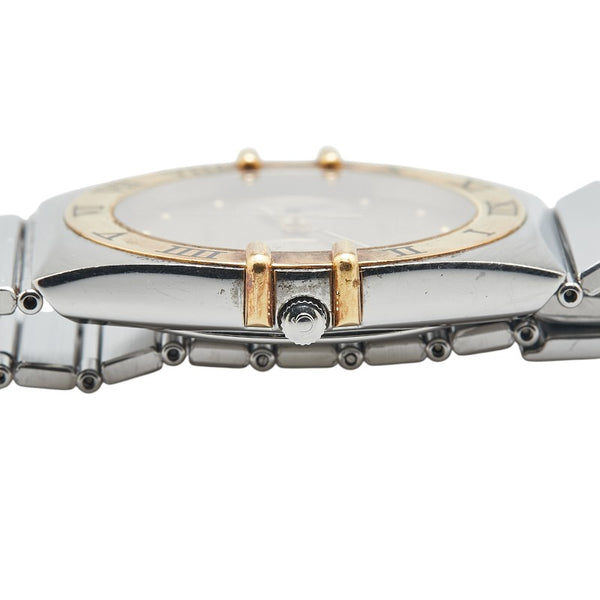 オメガ コンステレーション 腕時計 クオーツ ゴールド文字盤 ステンレススチール イエローゴールド メンズ OMEGA 【中古】