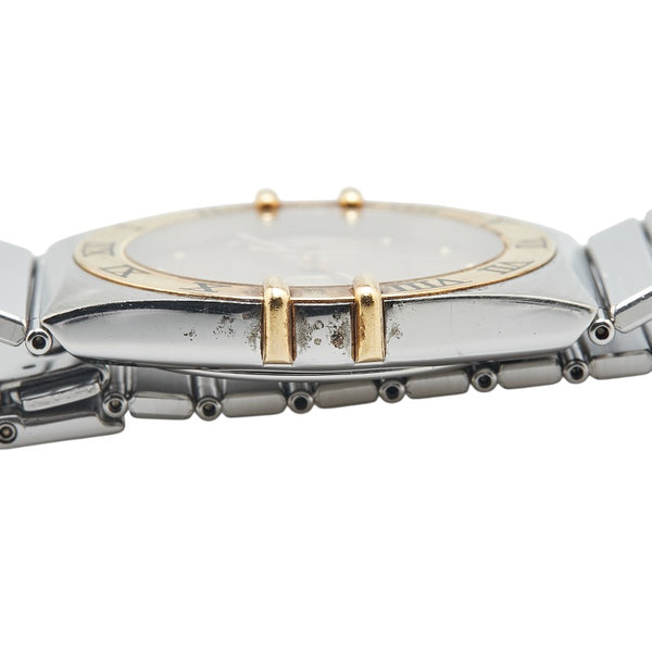 オメガ コンステレーション 腕時計 クオーツ ゴールド文字盤 ステンレススチール イエローゴールド メンズ OMEGA 【中古】