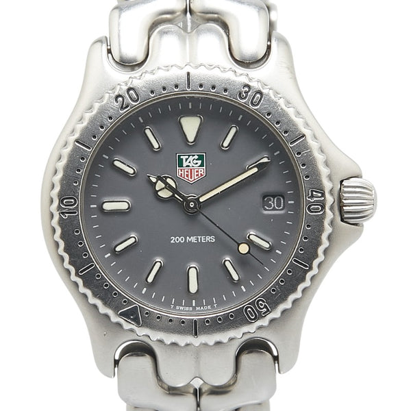 タグホイヤー セル 腕時計 S99.213M クオーツ グレー文字盤 ステンレススチール メンズ TAG HEUER 【中古】