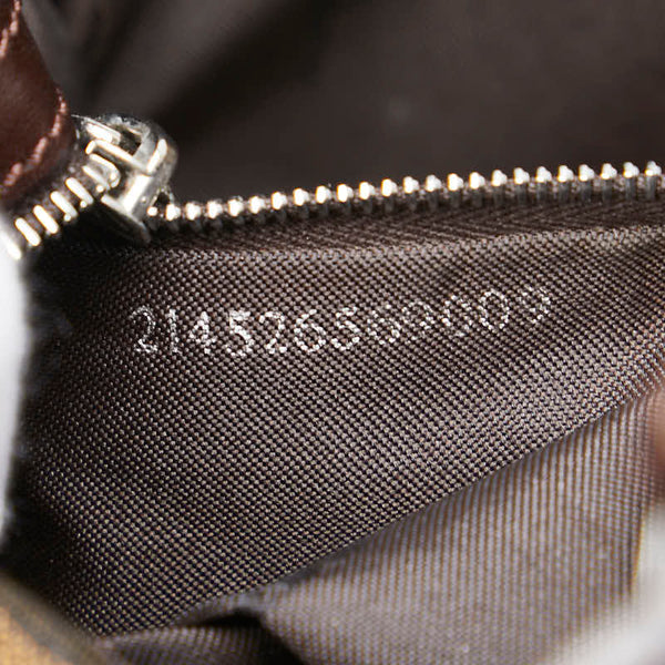 フェンディ ズッカ マンマバケット ワンショルダーバッグ 26569 ブラウン キャンバス レザー レディース FENDI 【中古】