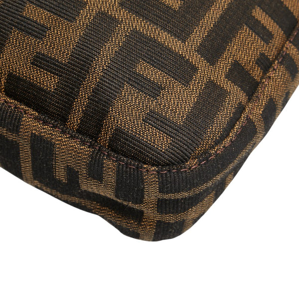 フェンディ ズッカ マンマバケット ワンショルダーバッグ 26569 ブラウン キャンバス レザー レディース FENDI 【中古】