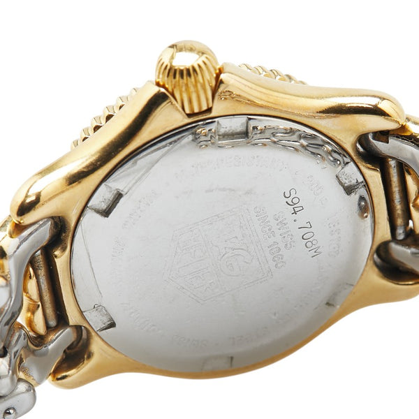 タグホイヤー セル 腕時計 S94.708M クオーツ ベージュ文字盤 メッキ ステンレススチール レディース TAG HEUER 【中古】