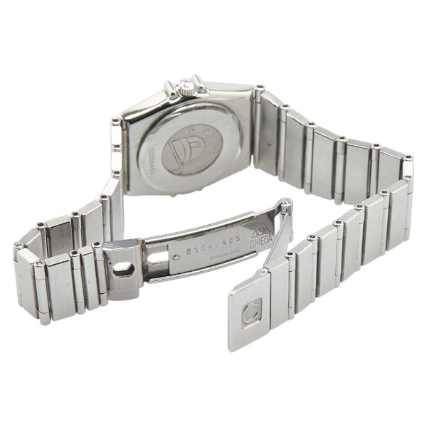 オメガ コンステレーション 腕時計 クオーツ ベージュ文字盤 ステンレススチール レディース OMEGA 【中古】