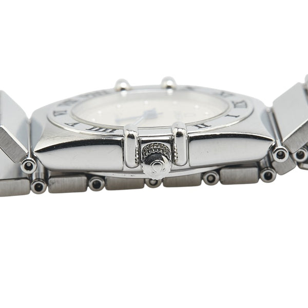 オメガ コンステレーション 腕時計 クオーツ ベージュ文字盤 ステンレススチール レディース OMEGA 【中古】