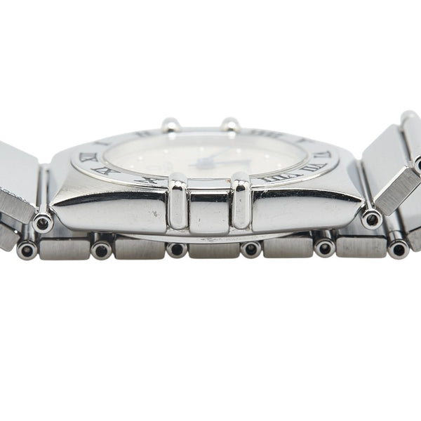 オメガ コンステレーション 腕時計 クオーツ ベージュ文字盤 ステンレススチール レディース OMEGA 【中古】