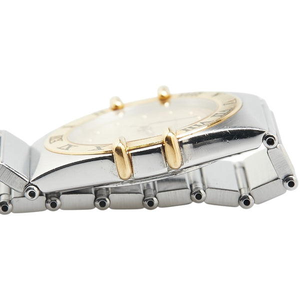 オメガ コンステレーション 腕時計 クオーツ ゴールド文字盤 ステンレススチール イエローゴールド レディース OMEGA 【中古】