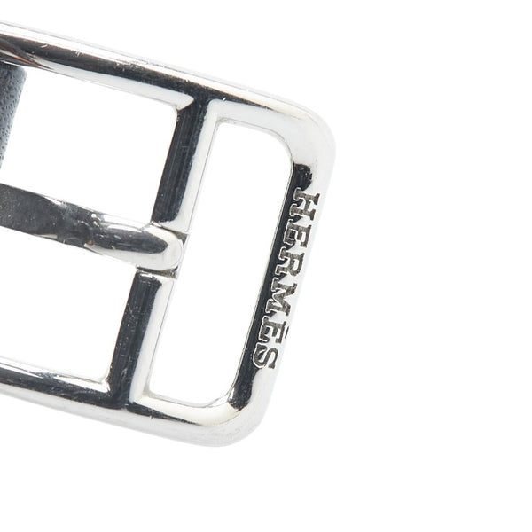 エルメス ノマード 腕時計 NO1.210 クオーツ グレー文字盤 ステンレススチール レザー レディース HERMES 【中古】