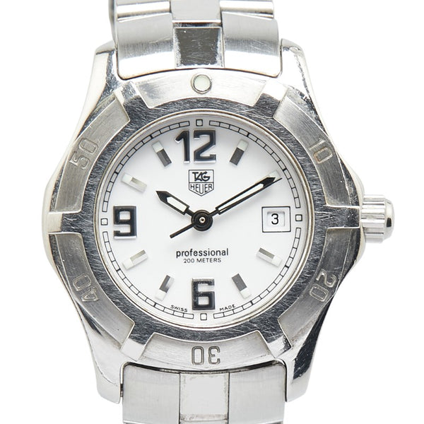 タグホイヤー プロフェッショナル200 腕時計 WN1311 クオーツ ホワイト文字盤 ステンレススチール レディース TAG HEUER 【中古】
