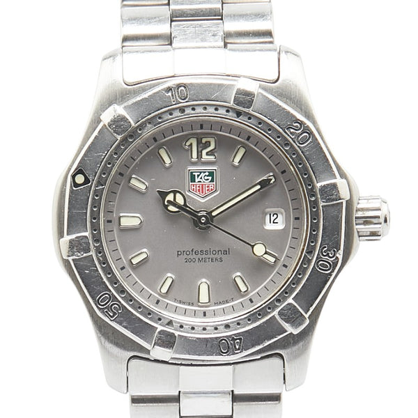 タグホイヤー 2000シリーズ 腕時計 WK1312 クオーツ シルバー文字盤 ステンレススチール レディース TAG HEUER 【中古】