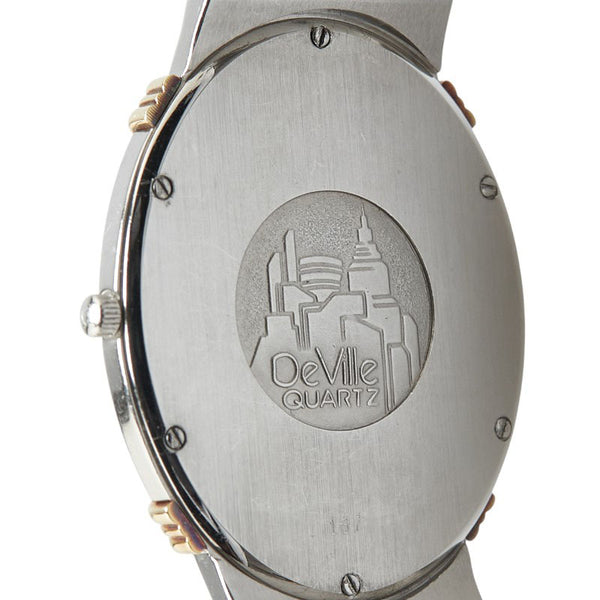 オメガ デビル 腕時計 クオーツ ゴールド文字盤 ステンレススチール メッキ メンズ OMEGA 【中古】