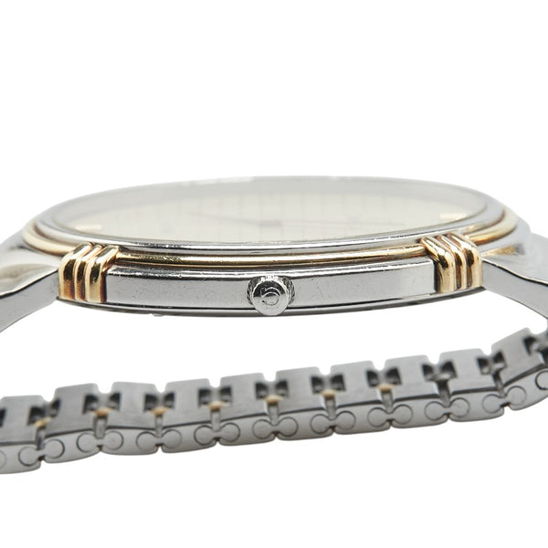 オメガ デビル 腕時計 クオーツ ゴールド文字盤 ステンレススチール メッキ メンズ OMEGA 【中古】