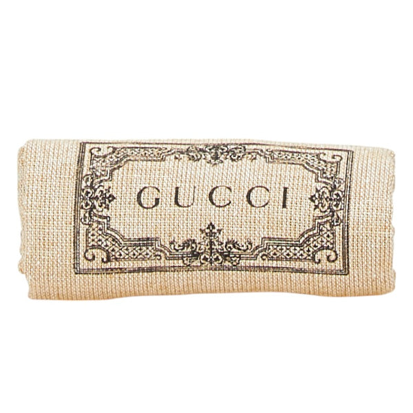 グッチ GGスプリーム ベルト 75.30 414516 ベージュ ブラック PVC レザー レディース GUCCI 【中古】