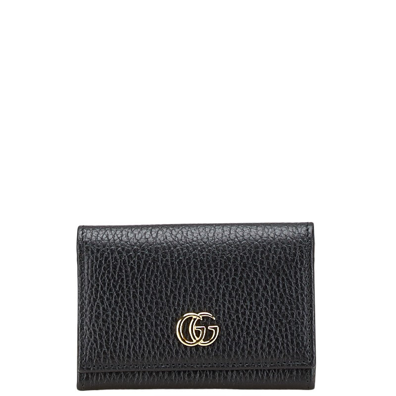 グッチ GGマーモント カードケース 739525 ブラック レザー レディース GUCCI 【中古】