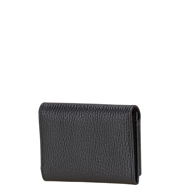 グッチ GGマーモント カードケース 739525 ブラック レザー レディース GUCCI 【中古】