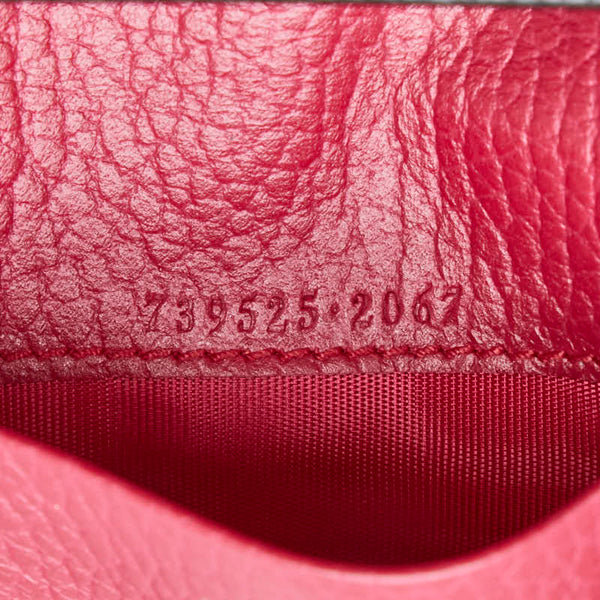 グッチ GGマーモント カードケース 739525 ブラック レザー レディース GUCCI 【中古】