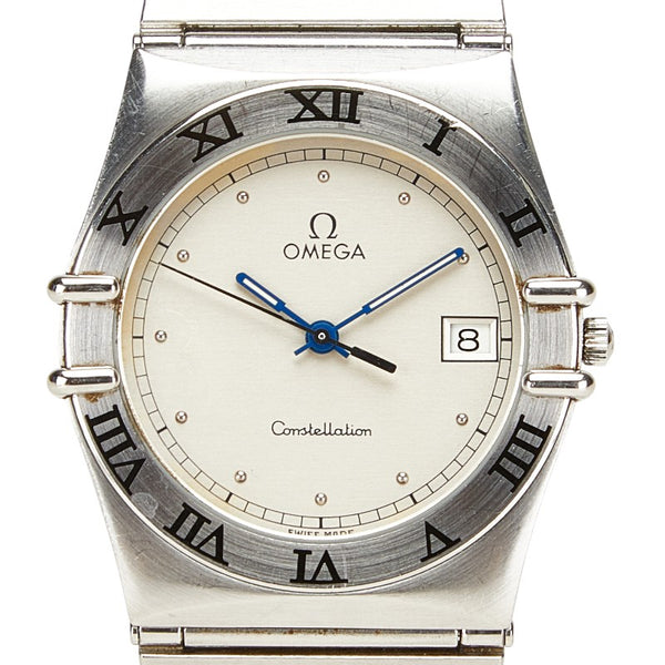 オメガ コンステレーション 腕時計 クオーツ シルバー文字盤 ステンレススチール メンズ OMEGA 【中古】