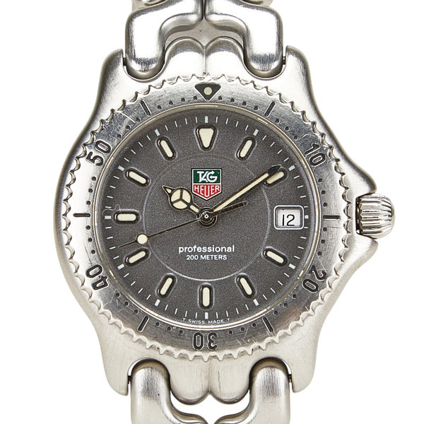 タグホイヤー セル ボーイズ 腕時計 WG1213-K0 クオーツ グレー文字盤 ステンレススチール メンズ TAG HEUER 【中古】