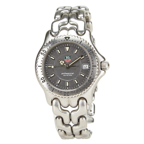 タグホイヤー セル ボーイズ 腕時計 WG1213-K0 クオーツ グレー文字盤 ステンレススチール メンズ TAG HEUER 【中古】