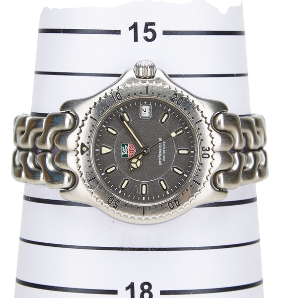 タグホイヤー セル ボーイズ 腕時計 WG1213-K0 クオーツ グレー文字盤 ステンレススチール メンズ TAG HEUER 【中古】