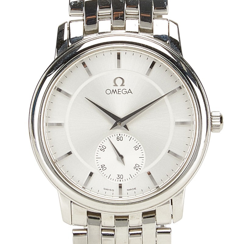 オメガ デビル プレステージ 腕時計 4520.31 手巻き シルバー文字盤 ステンレススチール メンズ OMEGA 【中古】