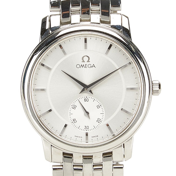 オメガ デビル プレステージ 腕時計 4520.31 手巻き シルバー文字盤 ステンレススチール メンズ OMEGA 【中古】