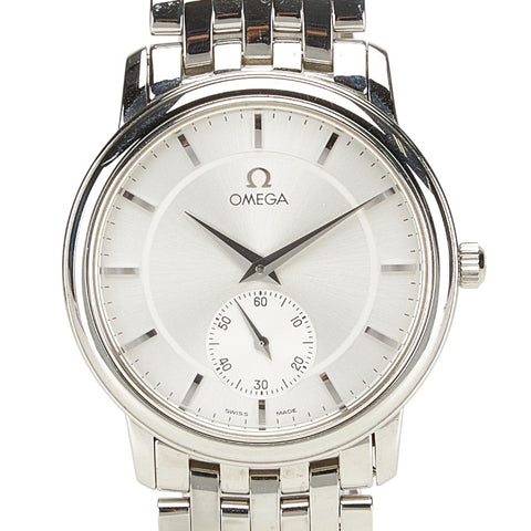 オメガ デビル プレステージ 腕時計 4520.31 手巻き シルバー文字盤 ステンレススチール メンズ OMEGA 【中古】