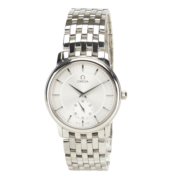 オメガ デビル プレステージ 腕時計 4520.31 手巻き シルバー文字盤 ステンレススチール メンズ OMEGA 【中古】