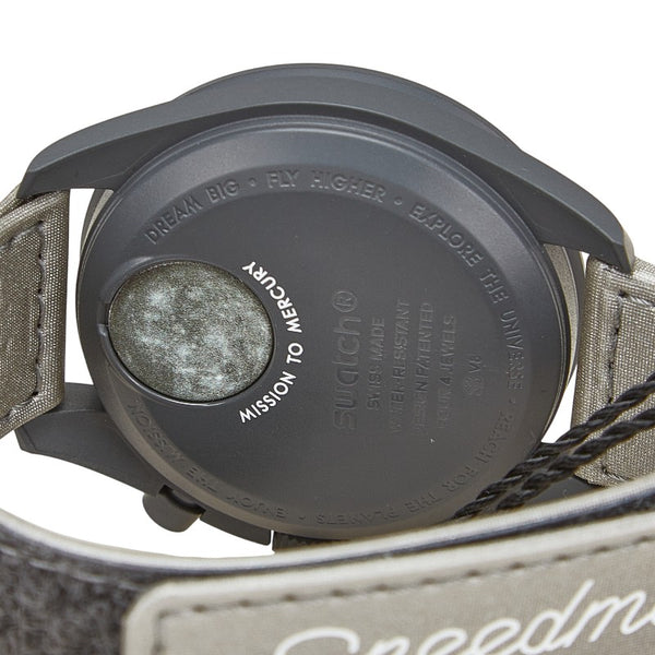 オメガ ×スウォッチ ムーンスウォッチ MISSION TO MERCURY 腕時計 SO33A100 クオーツ グレー文字盤 セラミック ナイロン メンズ OMEGA 【中古】