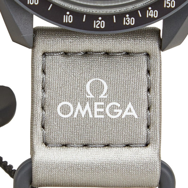 オメガ ×スウォッチ ムーンスウォッチ MISSION TO MERCURY 腕時計 SO33A100 クオーツ グレー文字盤 セラミック ナイロン メンズ OMEGA 【中古】