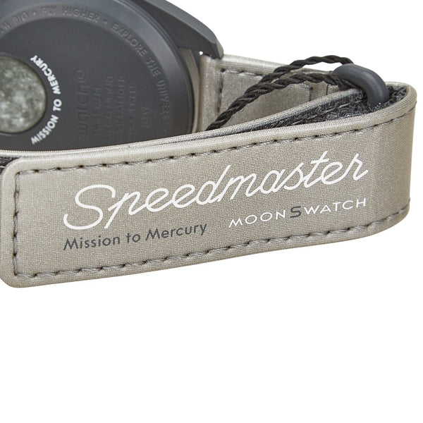 オメガ ×スウォッチ ムーンスウォッチ MISSION TO MERCURY 腕時計 SO33A100 クオーツ グレー文字盤 セラミック ナイロン メンズ OMEGA 【中古】