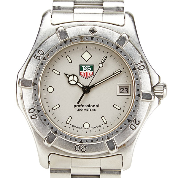 タグホイヤー 2000シリーズ 腕時計 962.206-2 クオーツ シルバー文字盤 ステンレススチール メンズ TAG HEUER 【中古】