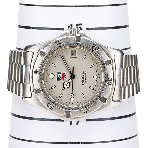 タグホイヤー 2000シリーズ 腕時計 962.206-2 クオーツ シルバー文字盤 ステンレススチール メンズ TAG HEUER 【中古】