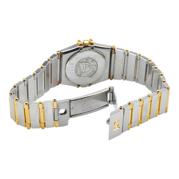 オメガ コンステレーション 腕時計 1270.10.00 クオーツ ゴールド文字盤 ステンレススチール イエローゴールド レディース OMEGA 【中古】