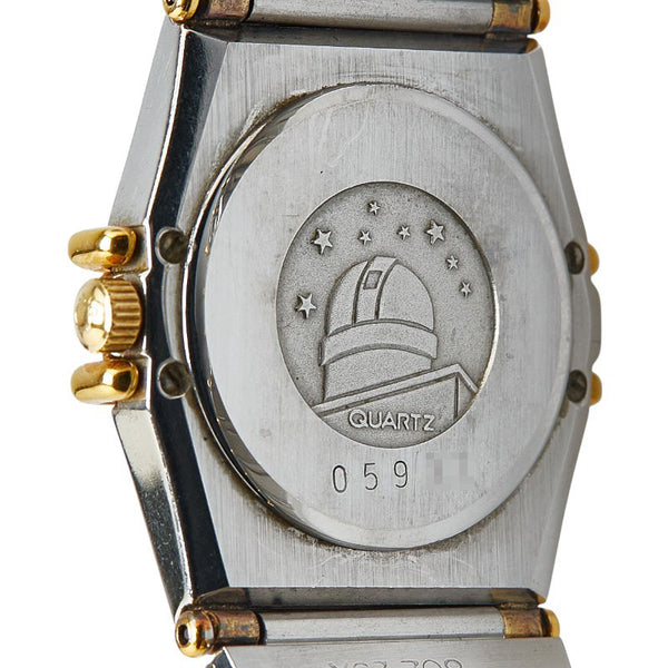 オメガ コンステレーション 腕時計 1270.10.00 クオーツ ゴールド文字盤 ステンレススチール イエローゴールド レディース OMEGA 【中古】