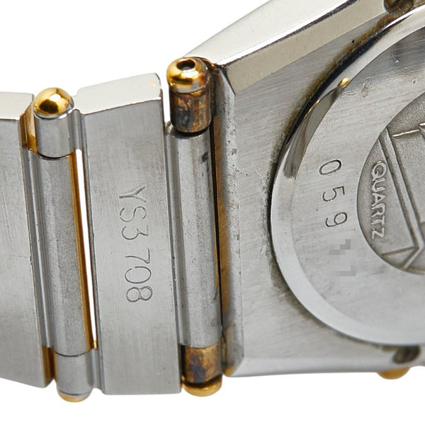 オメガ コンステレーション 腕時計 1270.10.00 クオーツ ゴールド文字盤 ステンレススチール イエローゴールド レディース OMEGA 【中古】