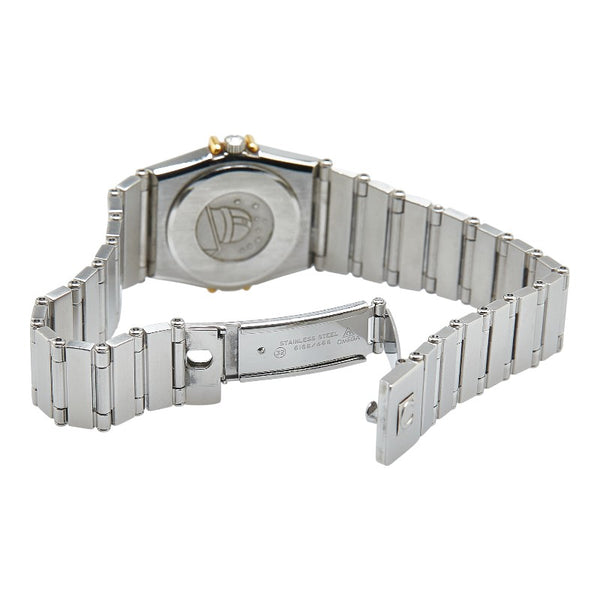 オメガ コンステレーション 腕時計 1270.10.00 クオーツ ゴールド文字盤 ステンレススチール イエローゴールド レディース OMEGA 【中古】