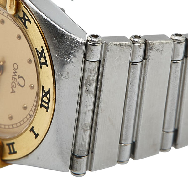 オメガ コンステレーション 腕時計 1270.10.00 クオーツ ゴールド文字盤 ステンレススチール イエローゴールド レディース OMEGA 【中古】