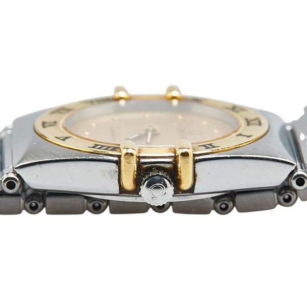 オメガ コンステレーション 腕時計 1270.10.00 クオーツ ゴールド文字盤 ステンレススチール イエローゴールド レディース OMEGA 【中古】