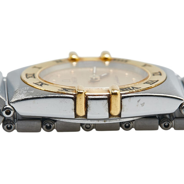 オメガ コンステレーション 腕時計 1270.10.00 クオーツ ゴールド文字盤 ステンレススチール イエローゴールド レディース OMEGA 【中古】