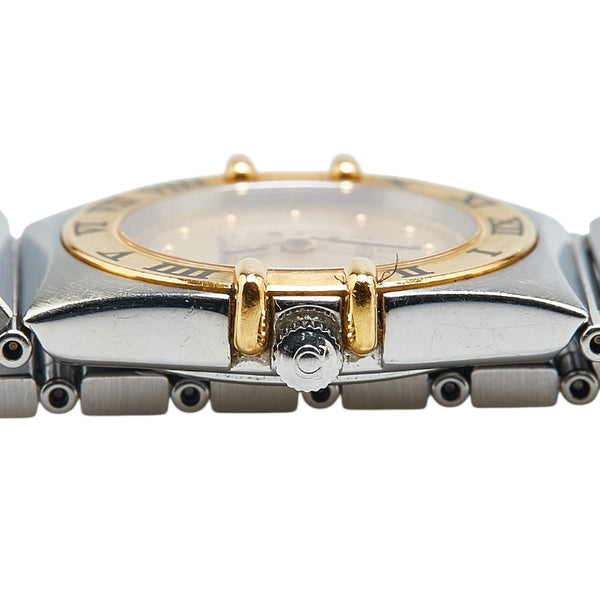 オメガ コンステレーション 腕時計 1270.10.00 クオーツ ゴールド文字盤 ステンレススチール イエローゴールド レディース OMEGA 【中古】