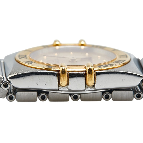 オメガ コンステレーション 腕時計 1270.10.00 クオーツ ゴールド文字盤 ステンレススチール イエローゴールド レディース OMEGA 【中古】