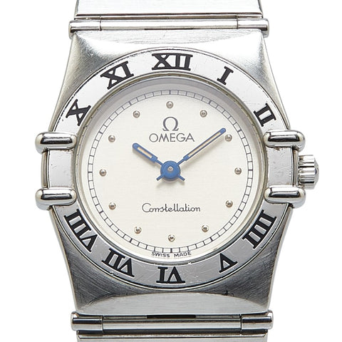 オメガ コンステレーション 腕時計 396.1070  クオーツ シルバー文字盤 ステンレススチール レディース OMEGA 【中古】
