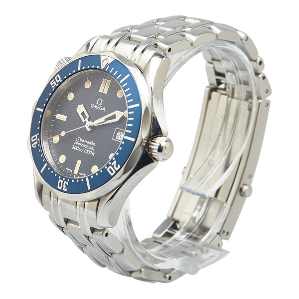 オメガ シーマスター300 腕時計 2561.80 クオーツ ブルー文字盤 ステンレススチール ボーイズ OMEGA 【中古】