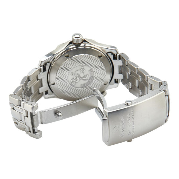 オメガ シーマスター300 腕時計 2561.80 クオーツ ブルー文字盤 ステンレススチール ボーイズ OMEGA 【中古】