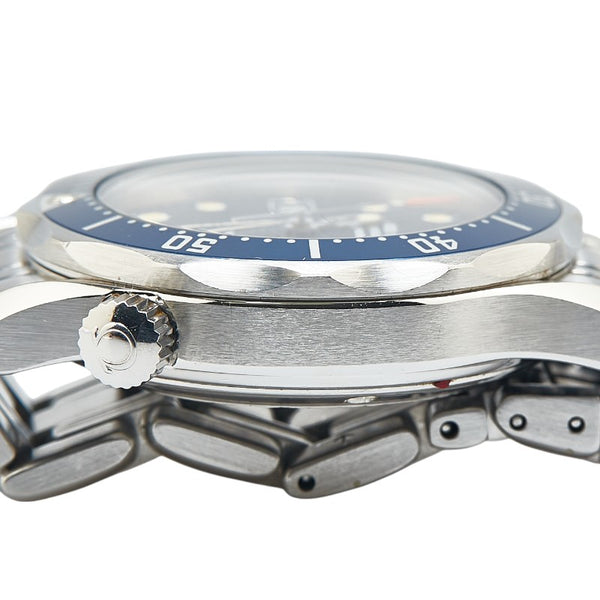 オメガ シーマスター300 腕時計 2561.80 クオーツ ブルー文字盤 ステンレススチール ボーイズ OMEGA 【中古】