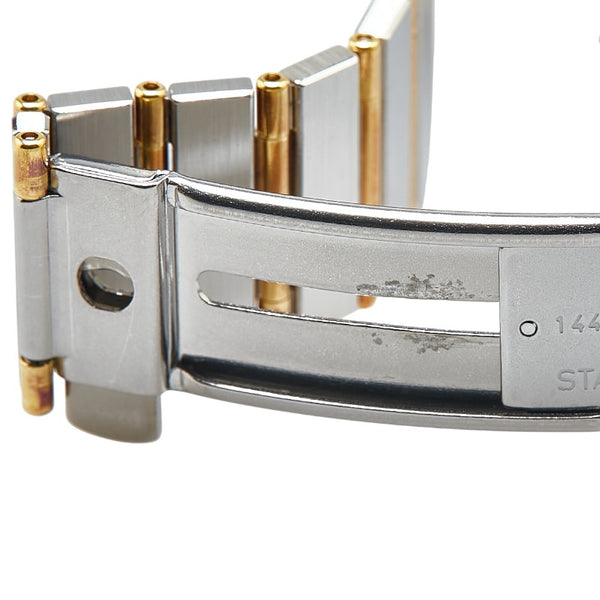 オメガ コンステレーション 腕時計 クオーツ ゴールド文字盤 ステンレススチール イエローゴールド レディース OMEGA 【中古】