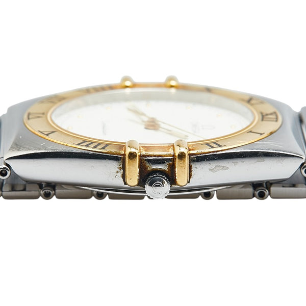 オメガ コンステレーション 腕時計 1310.20 クオーツ ホワイト文字盤 ステンレススチール イエローゴールド ボーイズ OMEGA 【中古】