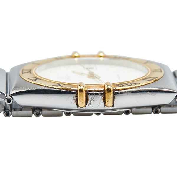 オメガ コンステレーション 腕時計 1310.20 クオーツ ホワイト文字盤 ステンレススチール イエローゴールド ボーイズ OMEGA 【中古】