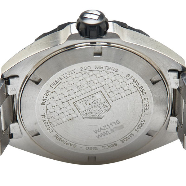 タグホイヤー フォーミュラ1 腕時計 WAZ1110 クオーツ ブラック文字盤 ステンレススチール メンズ TAG HEUER 【中古】